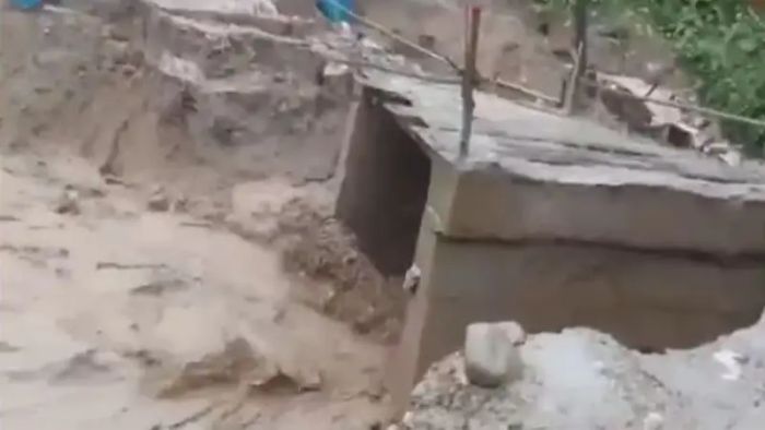 Arunachal Pradesh: Bridge Washed Away in Flood in East Siang district