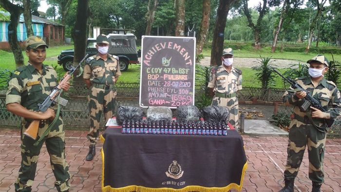 Assam: BSF foiled ganja smuggling attempt, seizes huge consignment
