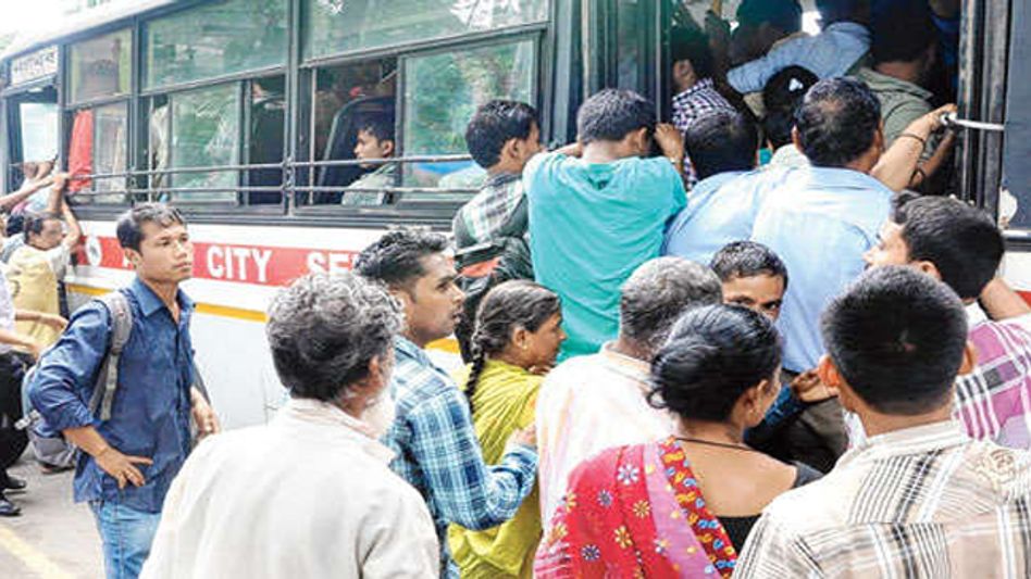 Commuters facing tough in Guwahati as city buses are on election duty Commuters facing tough in Guwahati as city buses are on election duty