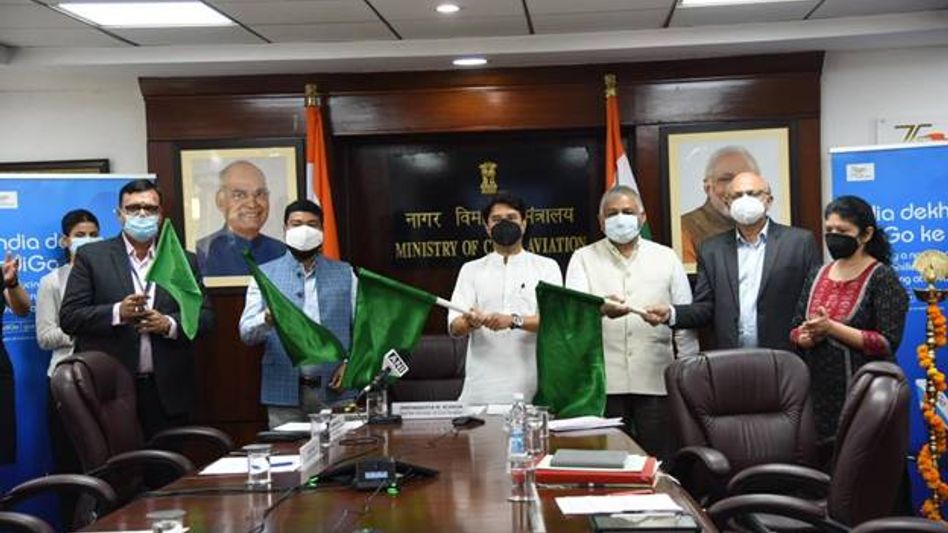 Civil Aviation Minister flags off 1st direct flight on Shillong-Dibrugarh route under UDAN Civil Aviation Minister flags off 1st direct flight on Shillong-Dibrugarh route under UDAN