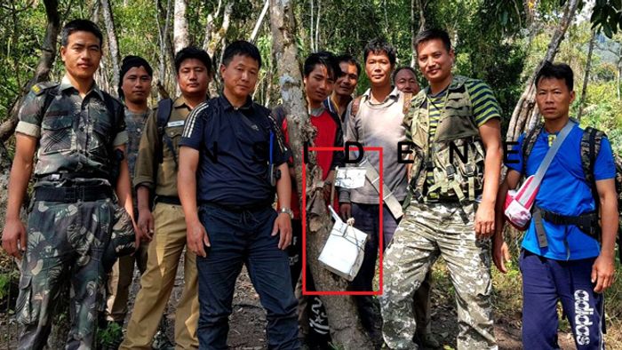 INSIDENE EXCLUSIVE-CHINESE AERIAL INFILTRATION IN ARUNACHAL; POLICE & FOREST TEAM RETRIEVE SCIENTIFIC EQUIPMENT BOX 100 KM INSIDE INDIA