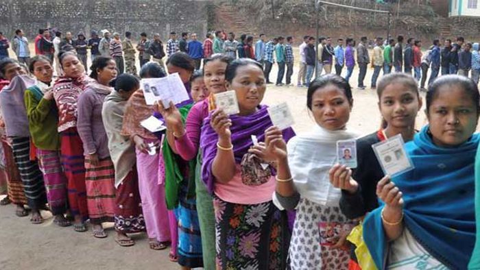women polling stations