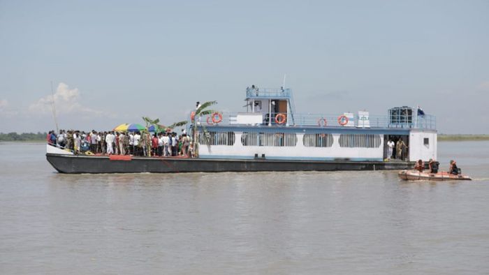 Ferry services resumes over river Brahmaputra