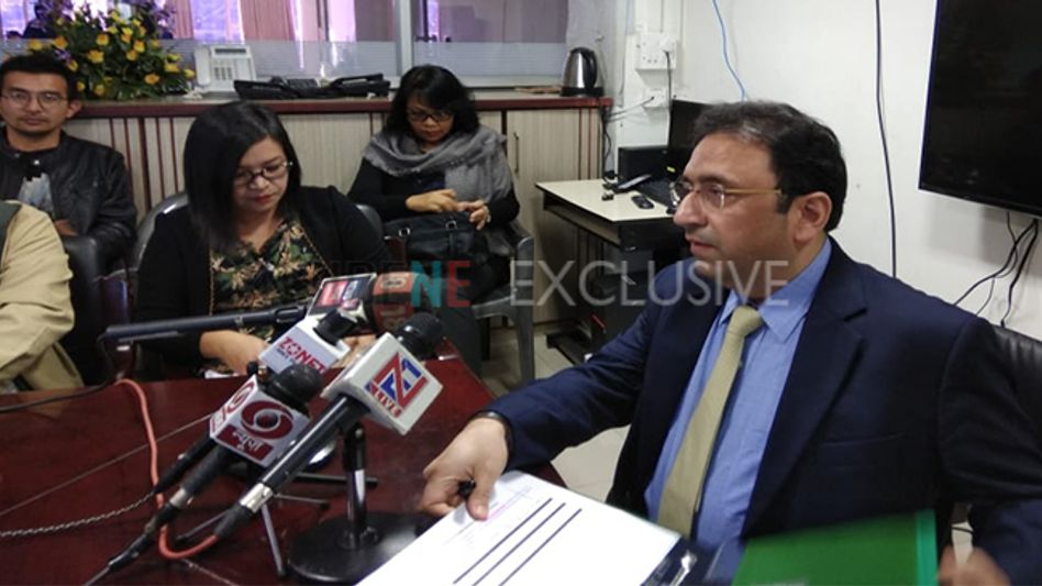 Ashish Kundra briefs media on Mizoram poll counts Ashish Kundra briefs media on Mizoram poll counts