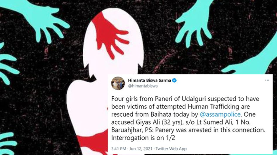 4 girls from BTR rescued from human traffickers; CM congratulates police 4 girls from BTR rescued from human traffickers; CM congratulates police
