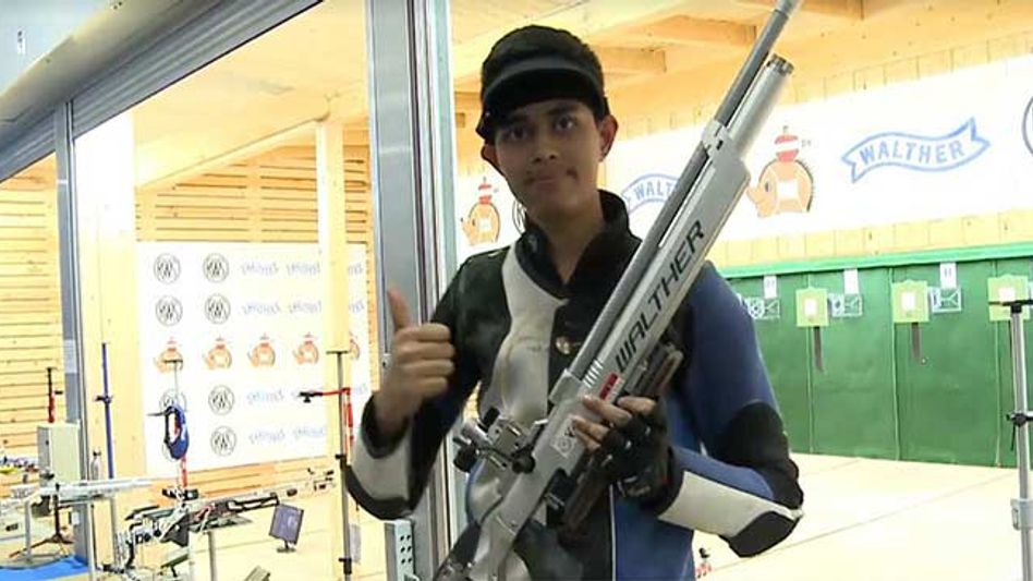 Shooter Hridoy Hazarika accorded hearty welcome Shooter Hridoy Hazarika accorded hearty welcome