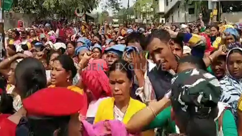Assam's Mid- Day Meal workers stage protest demanding salary hike Assam's Mid- Day Meal workers stage protest demanding salary hike