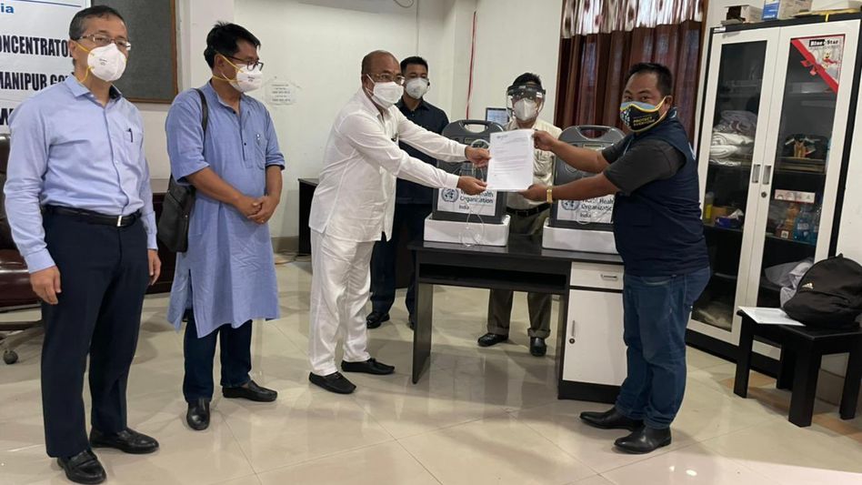 Manipur Receives 150 Oxygen Concentrators from WHO Manipur Receives 150 Oxygen Concentrators from WHO