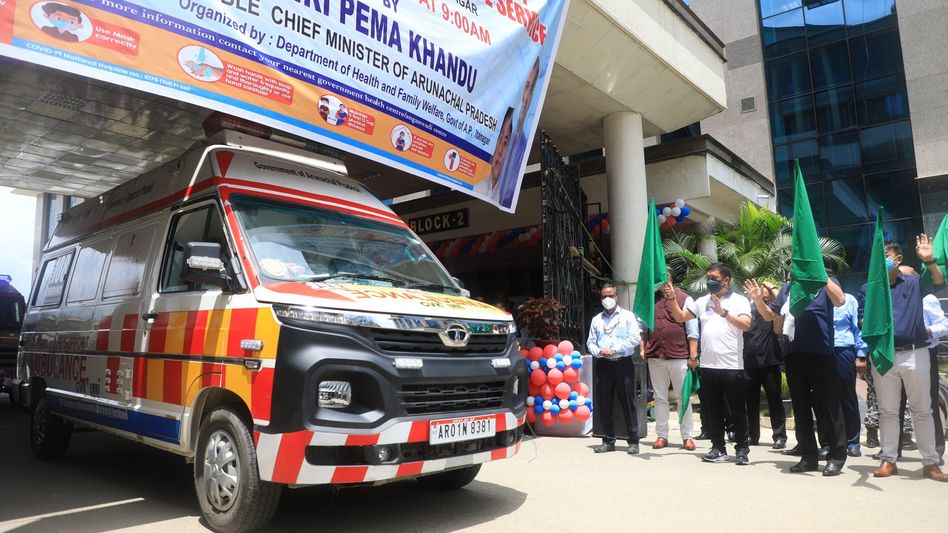 Arunachal CM launches 108 ambulances & 'Maha Tika Vaccination Abhiyan' in Itanagar Arunachal CM launches 108 ambulances & 'Maha Tika Vaccination Abhiyan' in Itanagar
