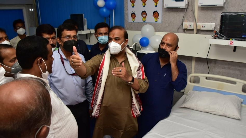Assam CM Himanta Biswa dedicates 80 ICU beds at Silchar Medical College Assam CM Himanta Biswa dedicates 80 ICU beds at Silchar Medical College