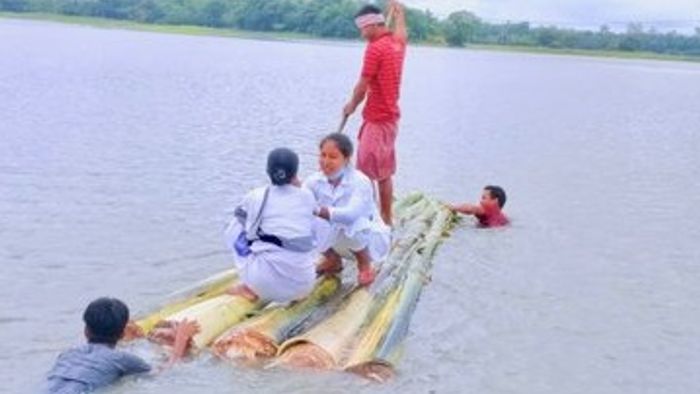 Assam: NHM employees brave dual challenge of corona and floods