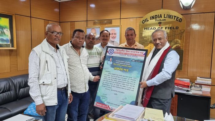 Assam: TDJA members submit 3-point charter demand to Resident CEO of Oil India Limited