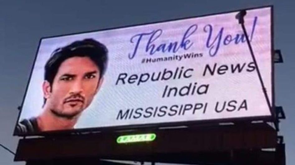Sushant Singh Rajput billboards removed in the US, sister calls it ‘PR exercise’ Sushant Singh Rajput billboards removed in the US, sister calls it ‘PR exercise’