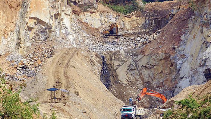 stone quarries