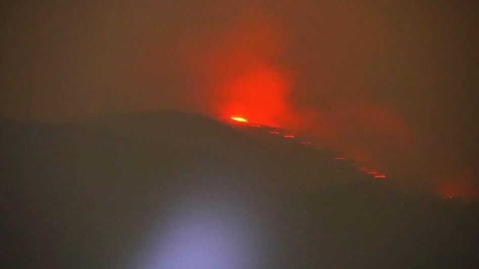 Massive fire breaks out in Manipur’s Shirui Peak Massive fire breaks out in Manipur’s Shirui Peak
