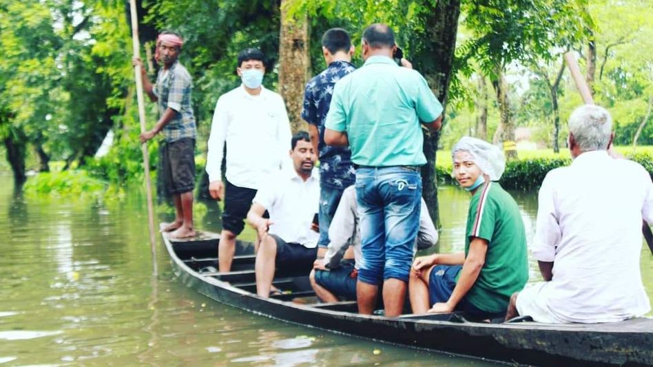 Assam flood situation turns grim, relief camp women sing of their struggles Assam flood situation turns grim, relief camp women sing of their struggles