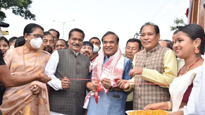 Assam CM inaugurates newly constructed flyover; urges people to not spit on it