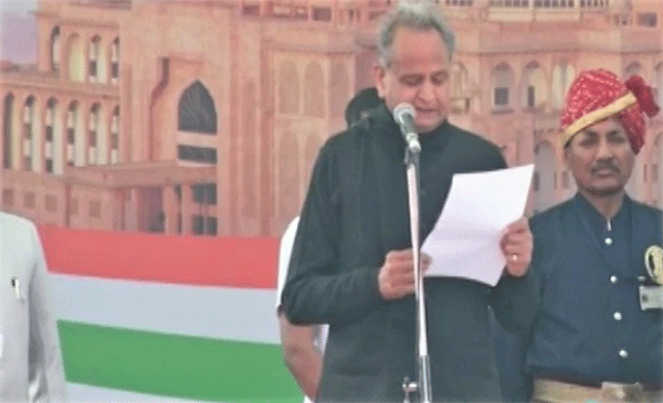 Gehlot sworn in as Rajasthan CM Gehlot sworn in as Rajasthan CM