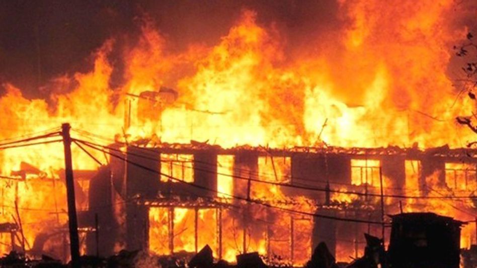 OVER 40 HOUSES GUTTED IN A FIRE ON DIWALI NIGHT OVER 40 HOUSES GUTTED IN A FIRE ON DIWALI NIGHT