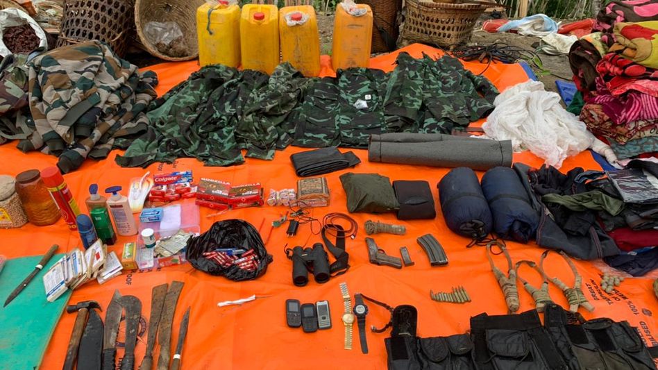 Assam Rifles recover massive cache of weapons in poll-bound Manipur Assam Rifles recover massive cache of weapons in poll-bound Manipur
