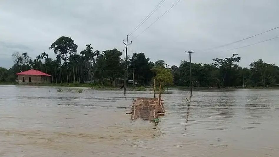 Assam: Flood affected several areas of Tamulpur Assam: Flood affected several areas of Tamulpur