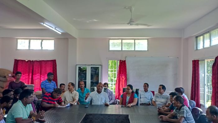 “Top priority must be accorded to marooned people and rescue operations”; Parimal Suklabaidya reviews flood affected areas of Cachar & Karimganj