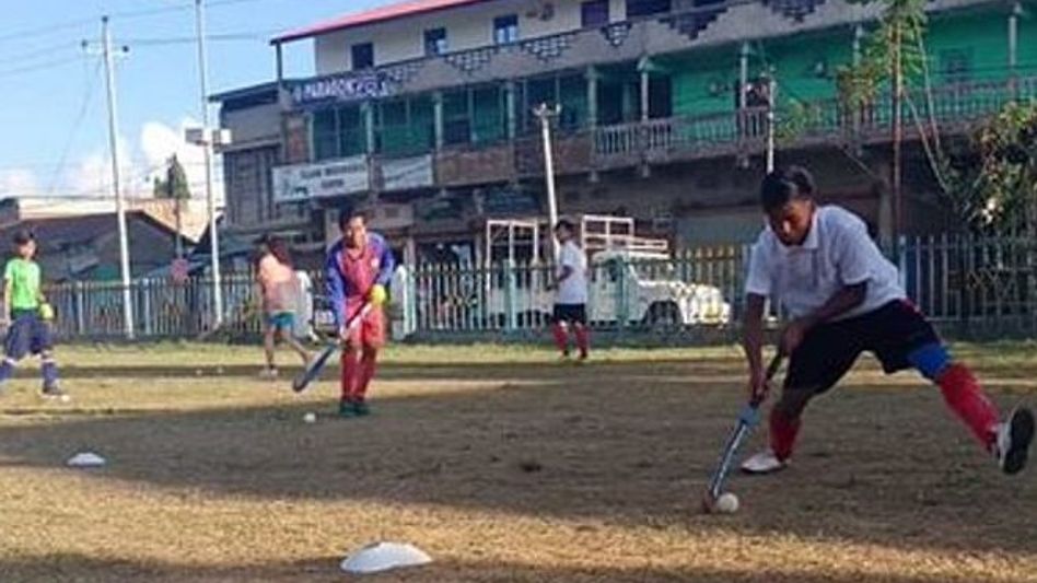 Hockey players in Assam and Manipur resume sports activities Hockey players in Assam and Manipur resume sports activities