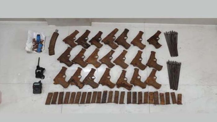 HUGE CACHE OF ARMS AND RECOVERED