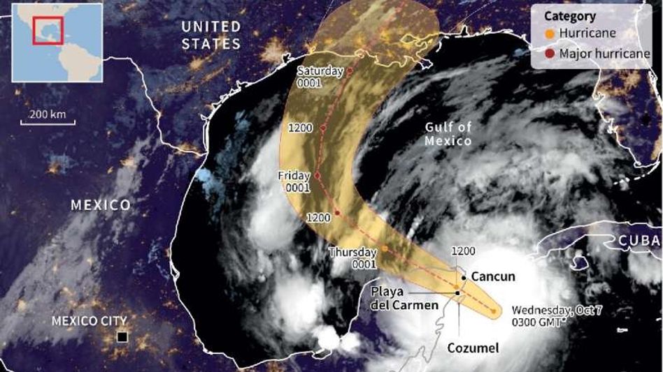 Hurricane Delta head towards US after lashing Mexico. Hurricane Delta head towards US after lashing Mexico.