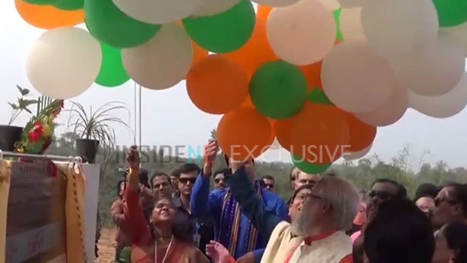 Tripura CM Biplab Deb rolls into controversy of flying balloons while National Anthem played in background Tripura CM Biplab Deb rolls into controversy of flying balloons while National Anthem played in background