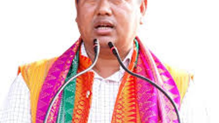 Lawrence Islary files nomination in Kokrajhar