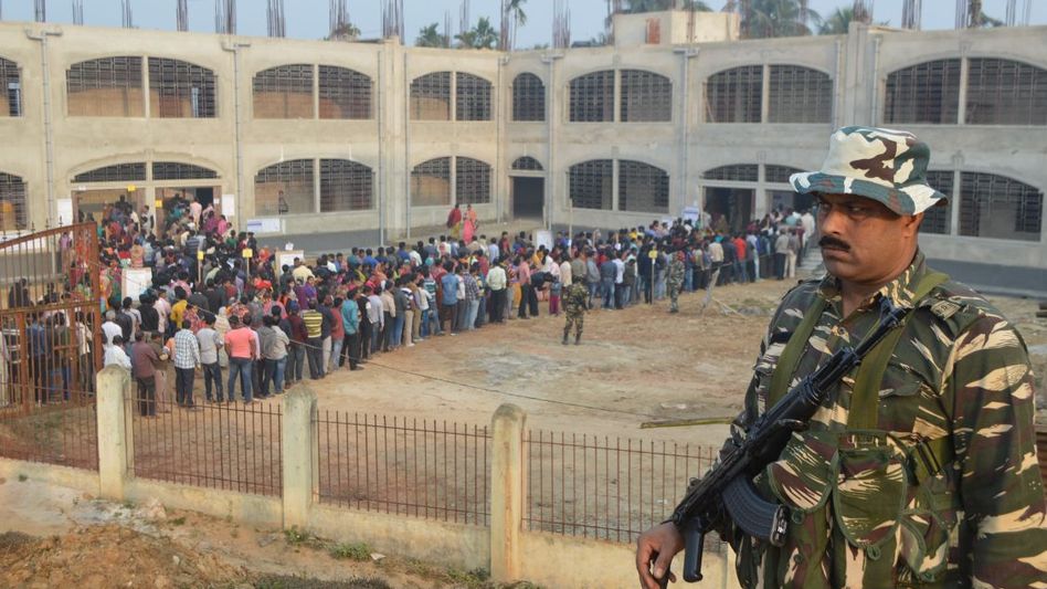 74% POLLING IN TRIPURA ASSEMBLY ELECTIONS 74% POLLING IN TRIPURA ASSEMBLY ELECTIONS