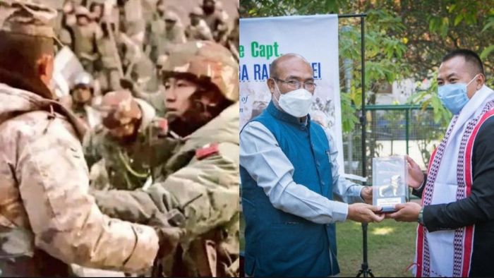 Manipur's brave Galwan warrior felicitated by CM Biren
