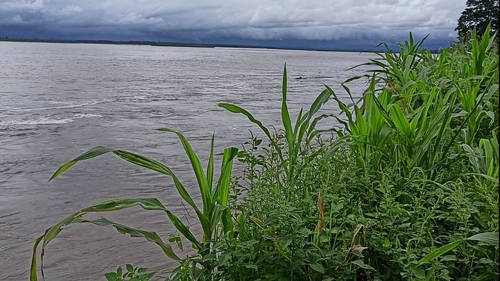 Siang river flood