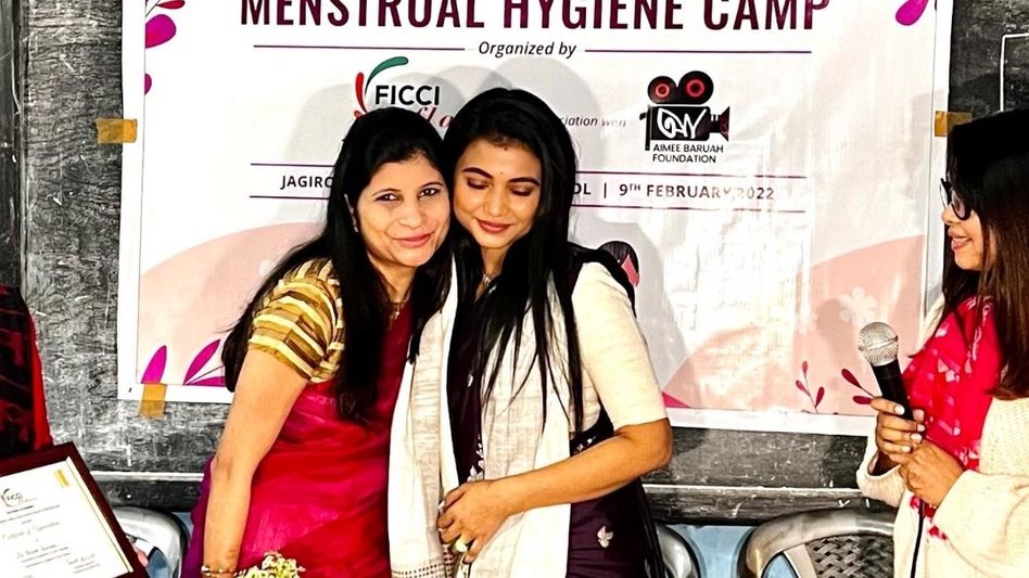 Aimee Baruah Foundation raises awareness about menstruation challenges; distributes sanitary napkins Aimee Baruah Foundation raises awareness about menstruation challenges; distributes sanitary napkins