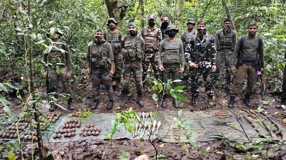 Assam: Huge cache of arms, ammunition recovered by Army Assam: Huge cache of arms, ammunition recovered by Army