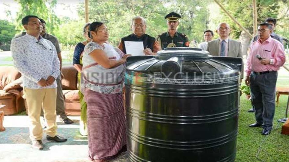 Manipur Governor Distributes Water Tanks to Orphans For Rainwater Harvesting Manipur Governor Distributes Water Tanks to Orphans For Rainwater Harvesting