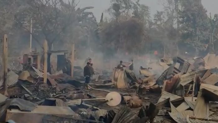 Assam: Cylinder blast causes massive fire at Guwahati’s Jalukbari area