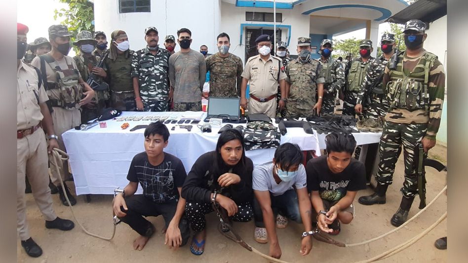 Assam: Karbi militants with huge cache of arms, ammunition arrested by police Assam: Karbi militants with huge cache of arms, ammunition arrested by police