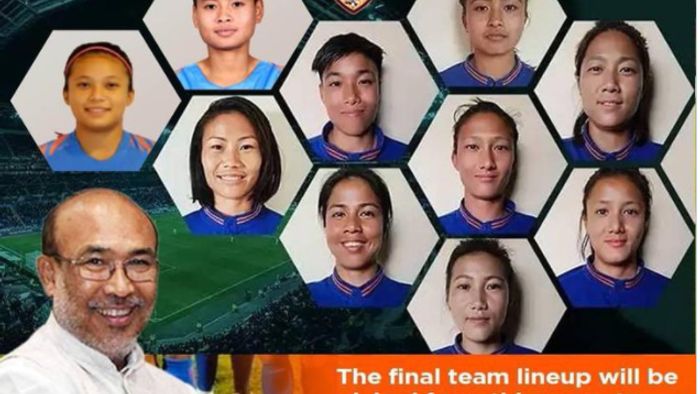 Ten Manipuri women footballers