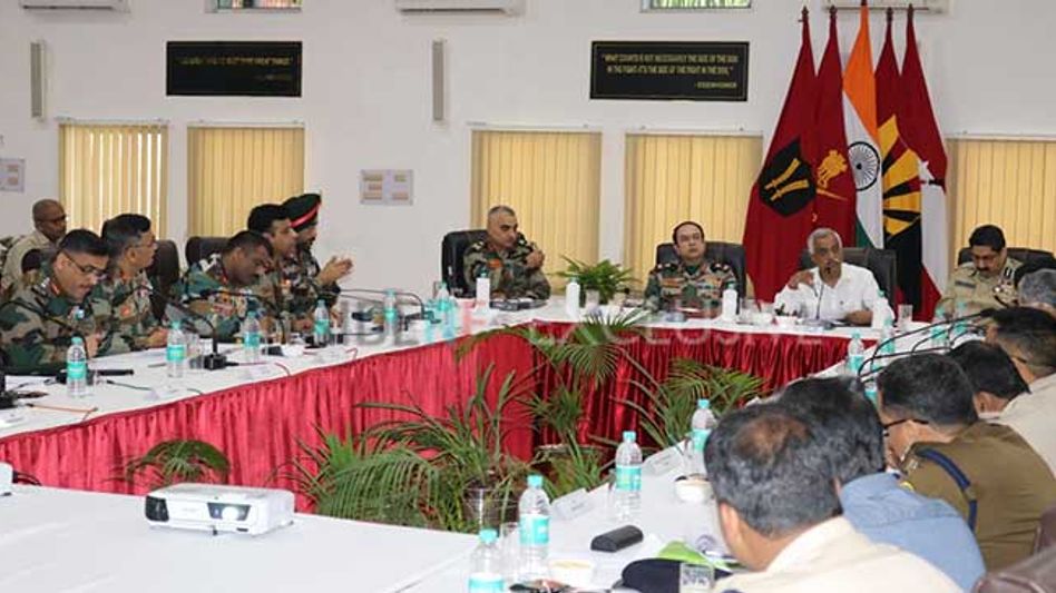 Security review of three states conducted by operations group at Dinjan (Assam) Security review of three states conducted by operations group at Dinjan (Assam)