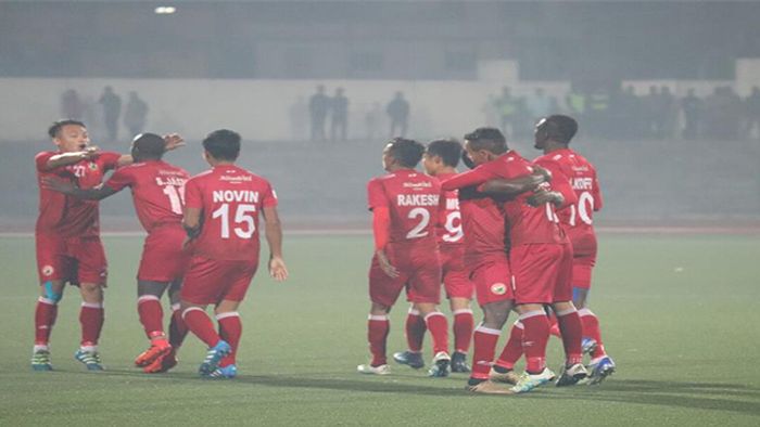 IN HERO I-LEAGUE SHILLONG LAJONG BEATS AIZAWL FC