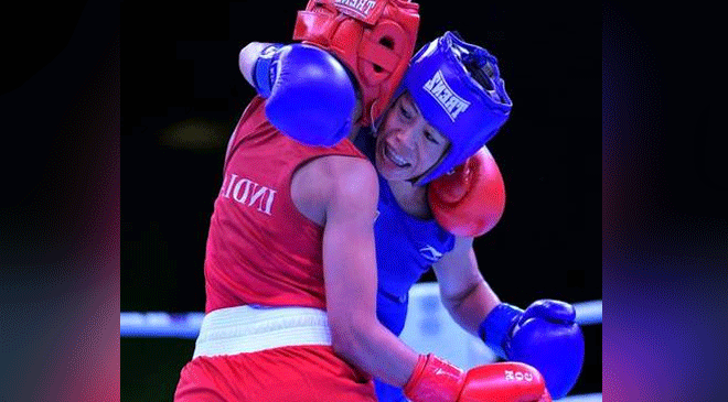 Mary Kom Defeats Nikhat Zareen, Makes it to Tokyo Olympic Qualifiers Mary Kom Defeats Nikhat Zareen, Makes it to Tokyo Olympic Qualifiers