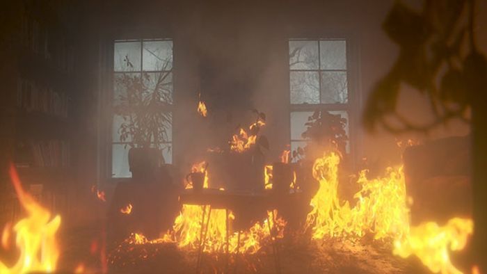 massive fire