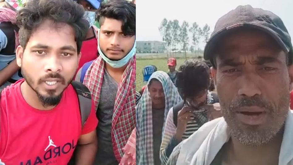 Over 50 migrant workers walk back to Assam from Haryana after thrown out by employers Over 50 migrant workers walk back to Assam from Haryana after thrown out by employers