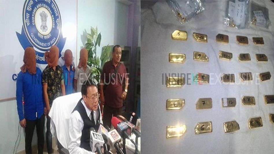 Manipur: Gold biscuits seized, four held Manipur: Gold biscuits seized, four held