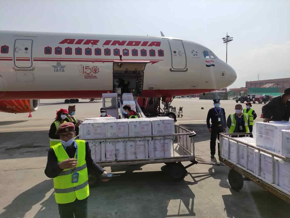 Nepal recieved vaccine from India