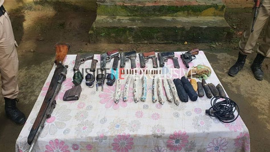 Arms recovered in Manipur Arms recovered in Manipur