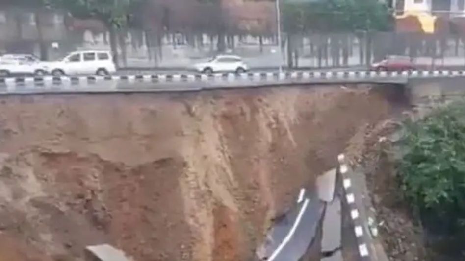 Arunachal: Illegal destroying of lands results partial damage of NH 415 Arunachal: Illegal destroying of lands results partial damage of NH 415