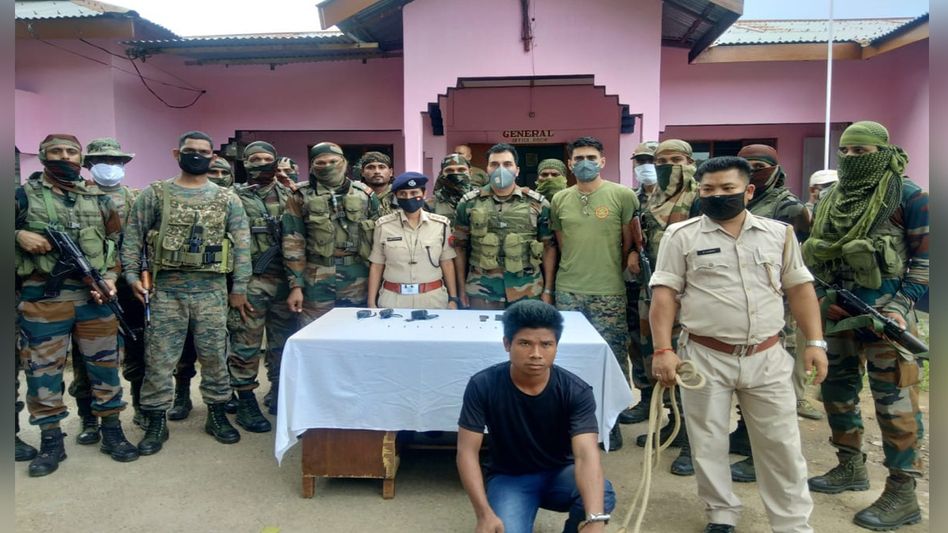 Assam: Karbi militant with arms nabbed by police Assam: Karbi militant with arms nabbed by police